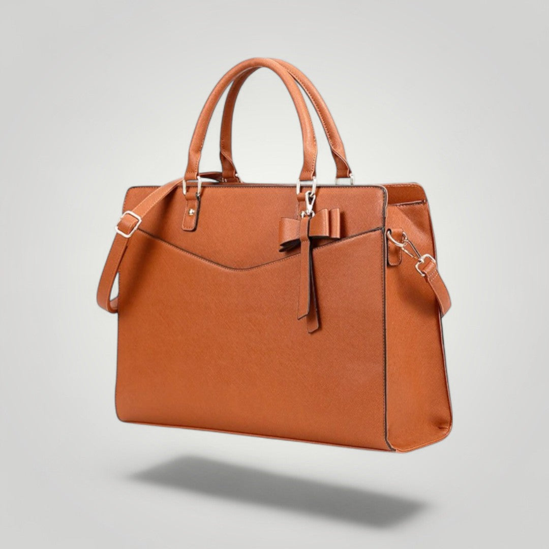 Velina <br> Sac à Ordinateur Portable Femme Marron
