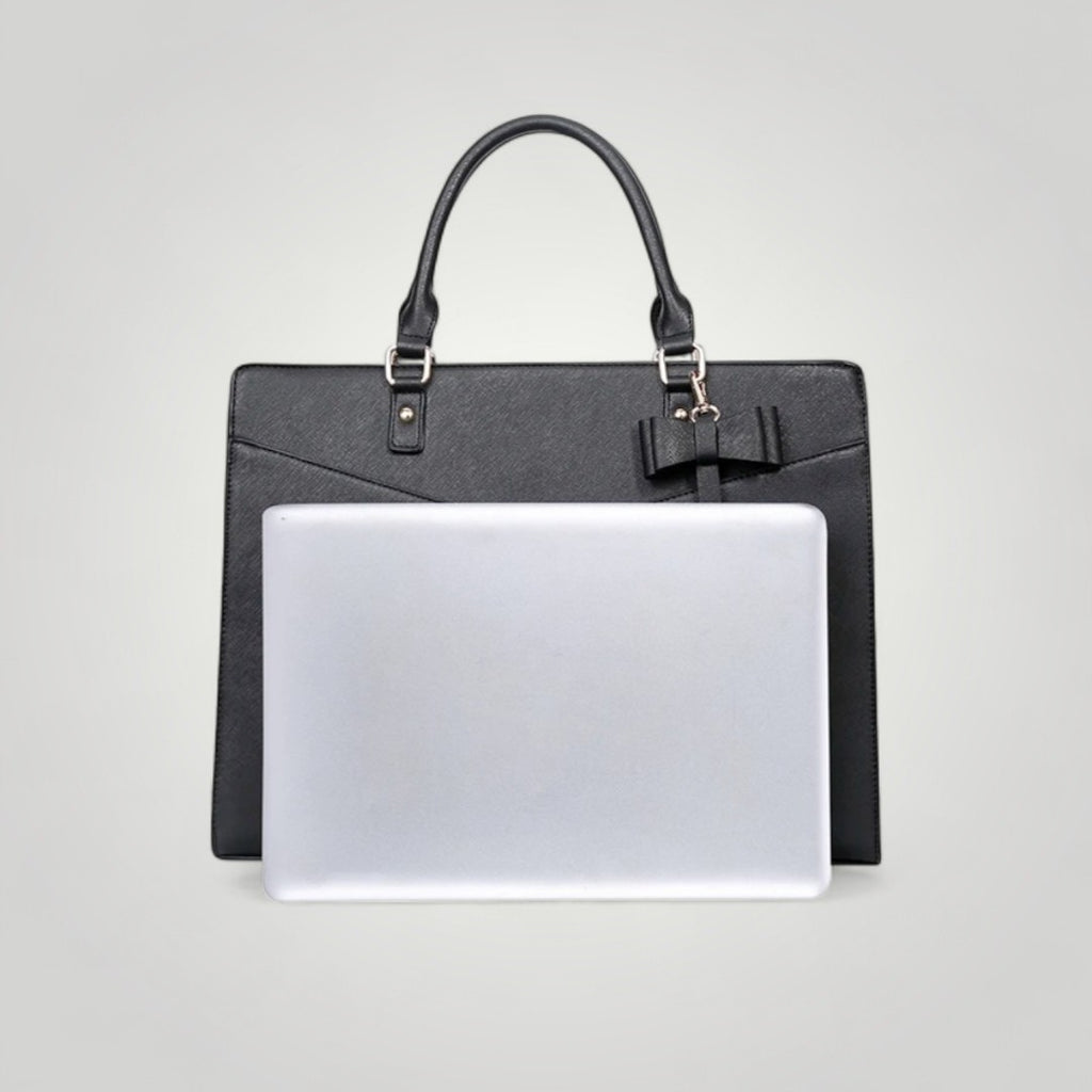 Velina <br> Sac à Ordinateur Portable Noir pour Femme