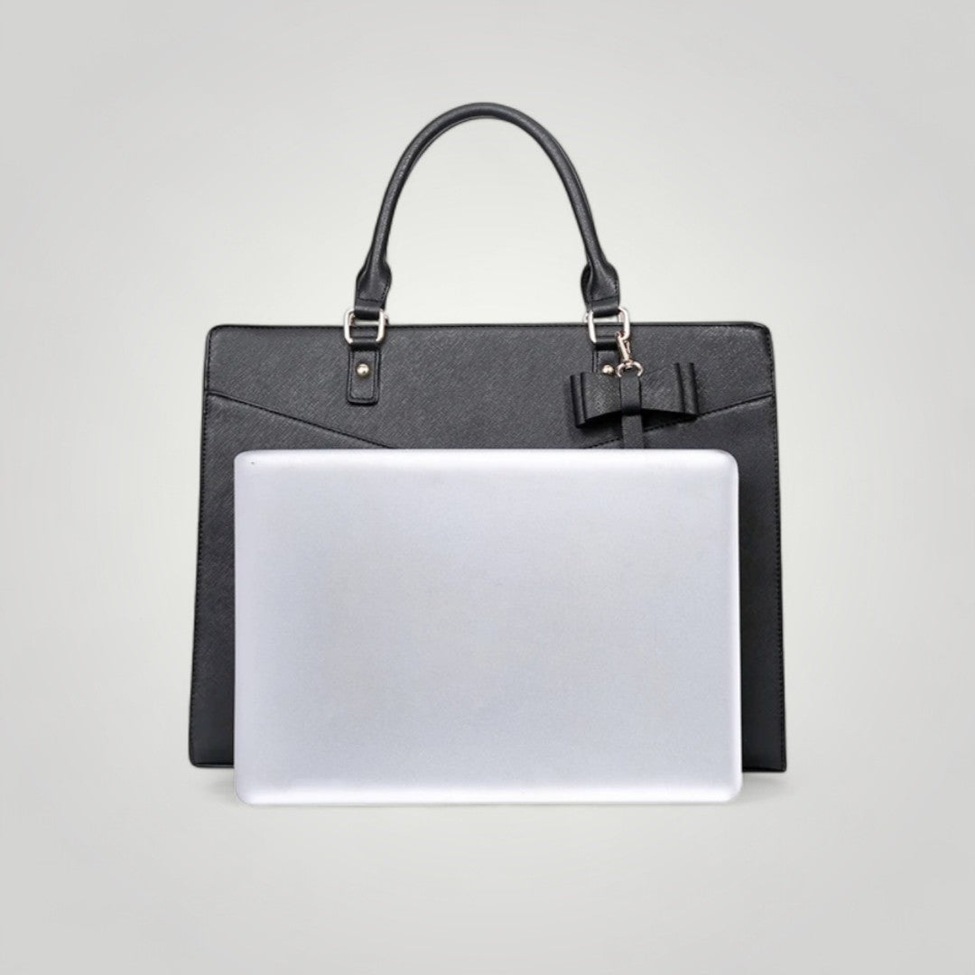 Velina <br> Sac à Ordinateur Portable Noir pour Femme