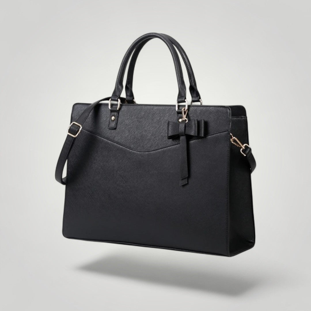 Velina <br> Sac à Ordinateur Portable Noir pour Femme