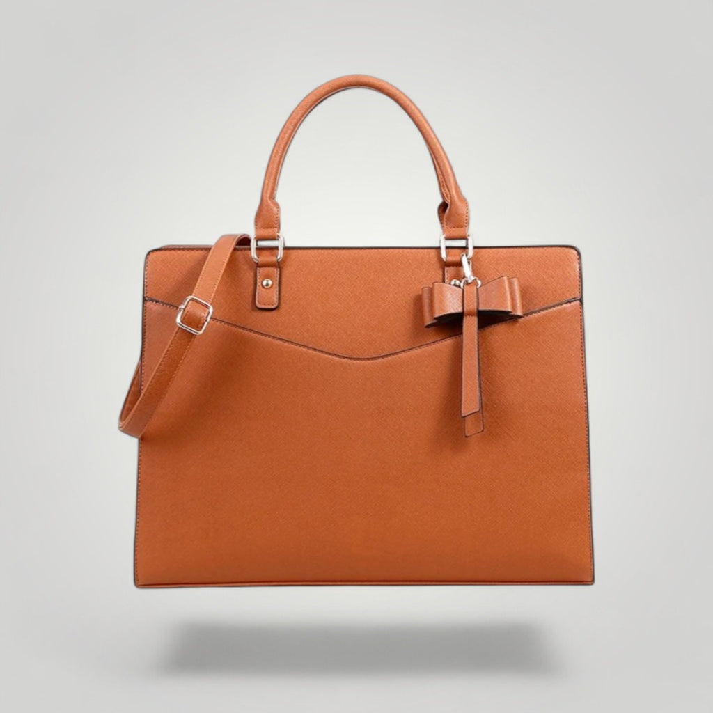Velina <br> Sac à Ordinateur Portable Femme Marron