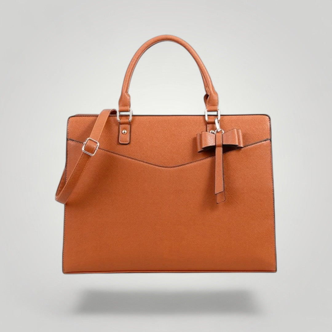 Velina <br> Sac à Ordinateur Portable Femme Marron