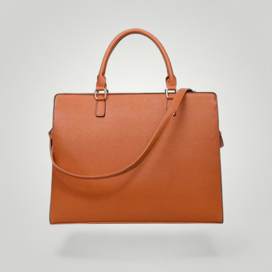 Velina <br> Sac à Ordinateur Portable Femme Marron