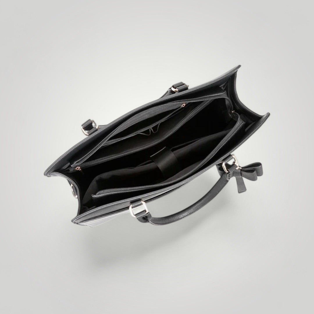 Velina <br> Sac à Ordinateur Portable Noir pour Femme