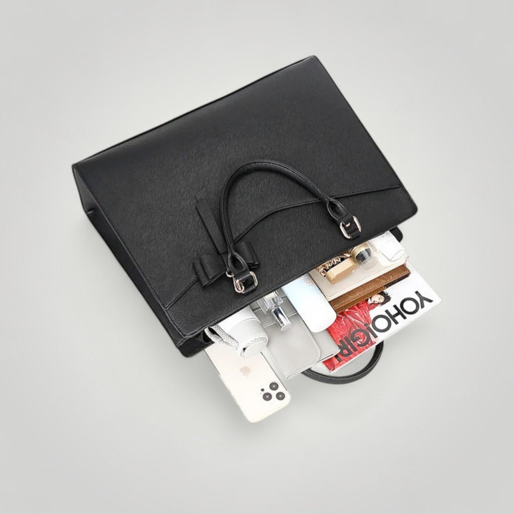 Velina <br> Sac à Ordinateur Portable Noir pour Femme